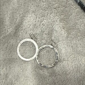 Coach Sterling Silver Hoop Earrings